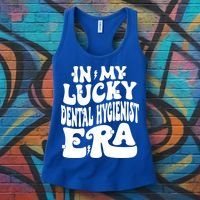 In My Lucky Dental Hygienist Era St Patricks Day Shamrock Gift Women's Tank Top thumb 3