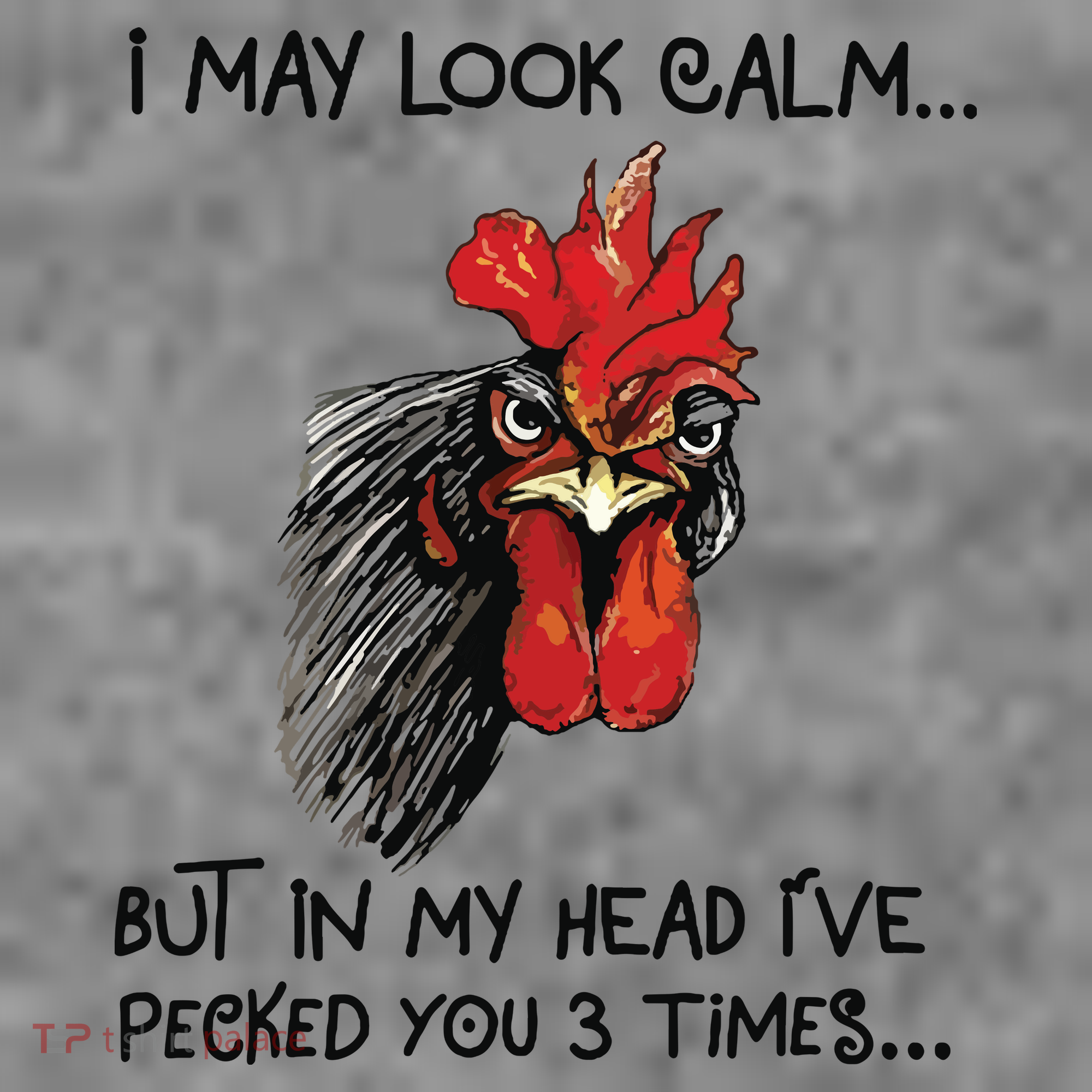 I May Look Calm Chicken Funny Rooster Tee Toddler Hoodie