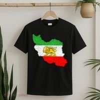 Iran Map Lion Sun Emblem Vintage Persian Heritage T-Shirt thumb 2