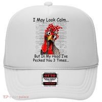 I May Look Calm But In My Head Ive Pecked You 3 Times Hat thumb 0