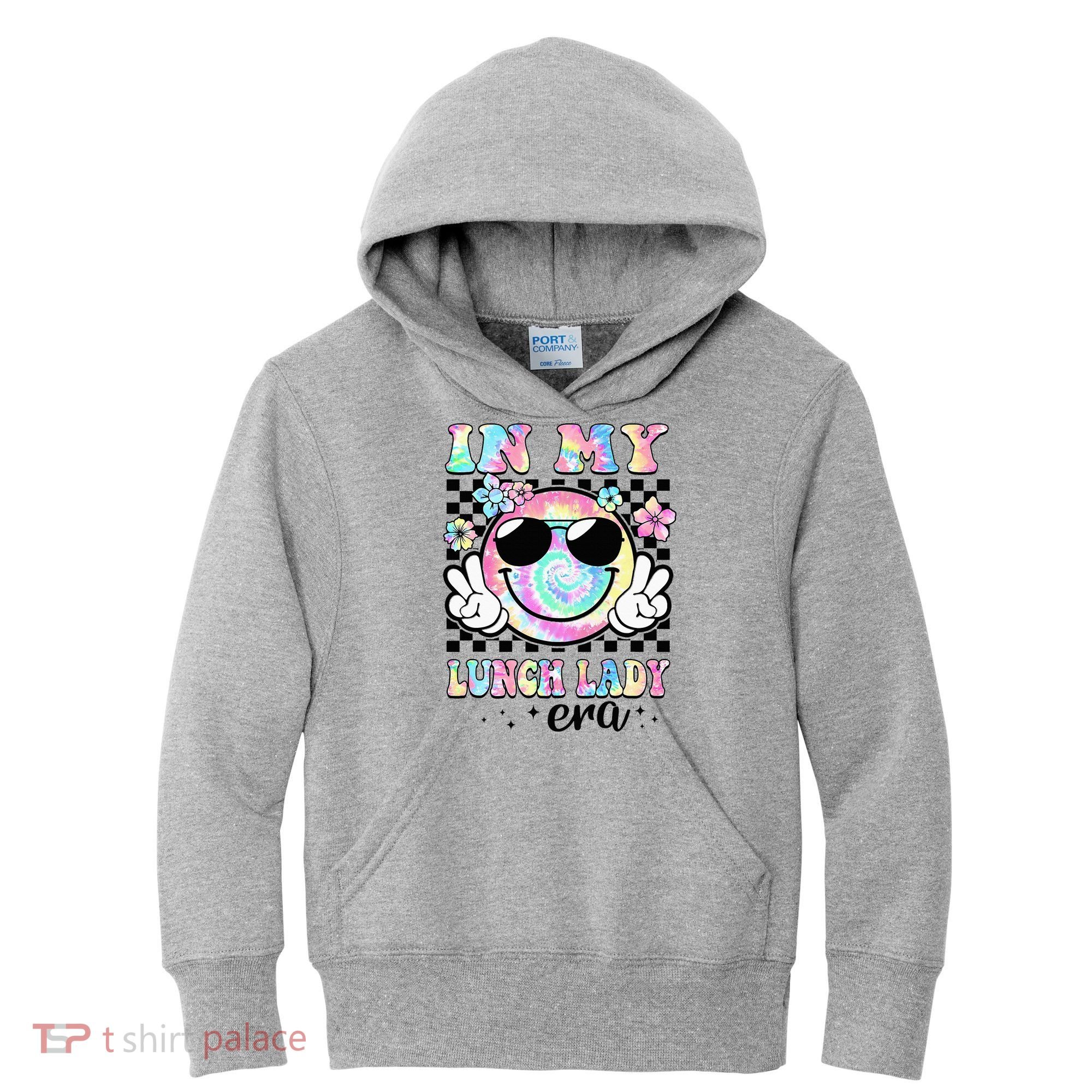 In My Lunch Lady Era Groovy Retro Back To School Funny Kids Hoodie