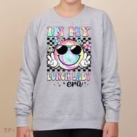 In My Lunch Lady Era Groovy Retro Back To School Funny Women's Sweatshirt thumb 0