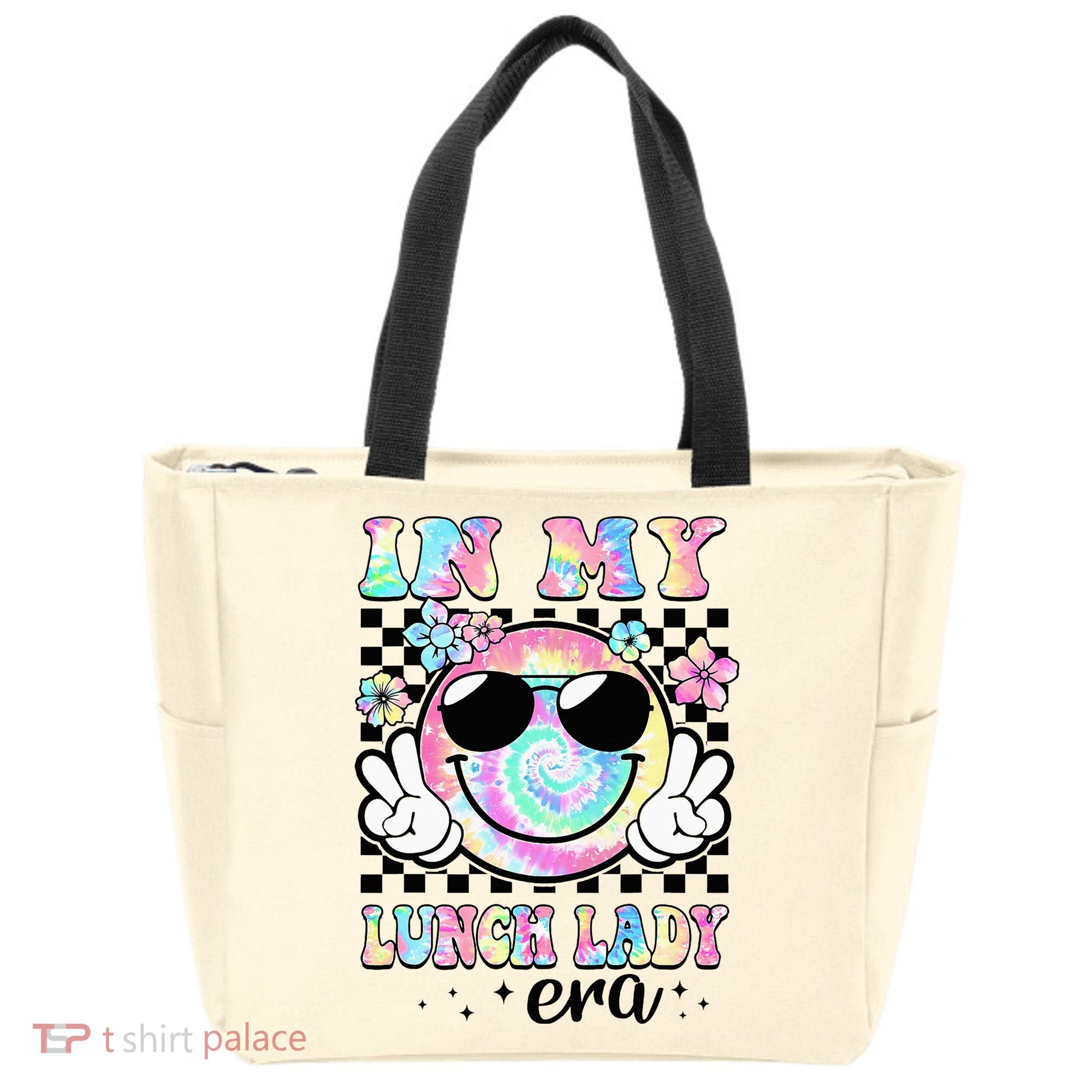 In My Lunch Lady Era Groovy Retro Back To School Funny Tote Bag