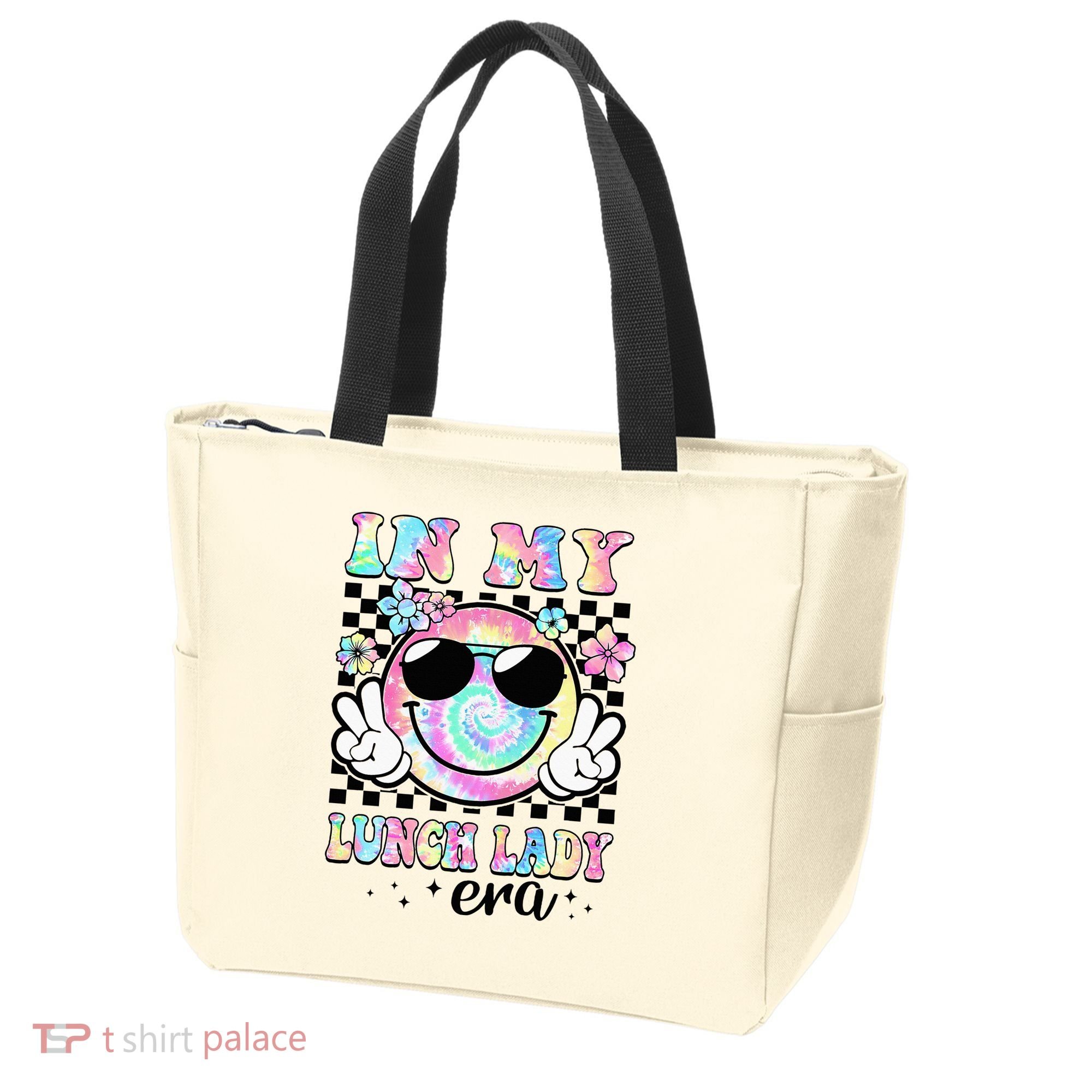 In My Lunch Lady Era Groovy Retro Back To School Funny Tote Bag