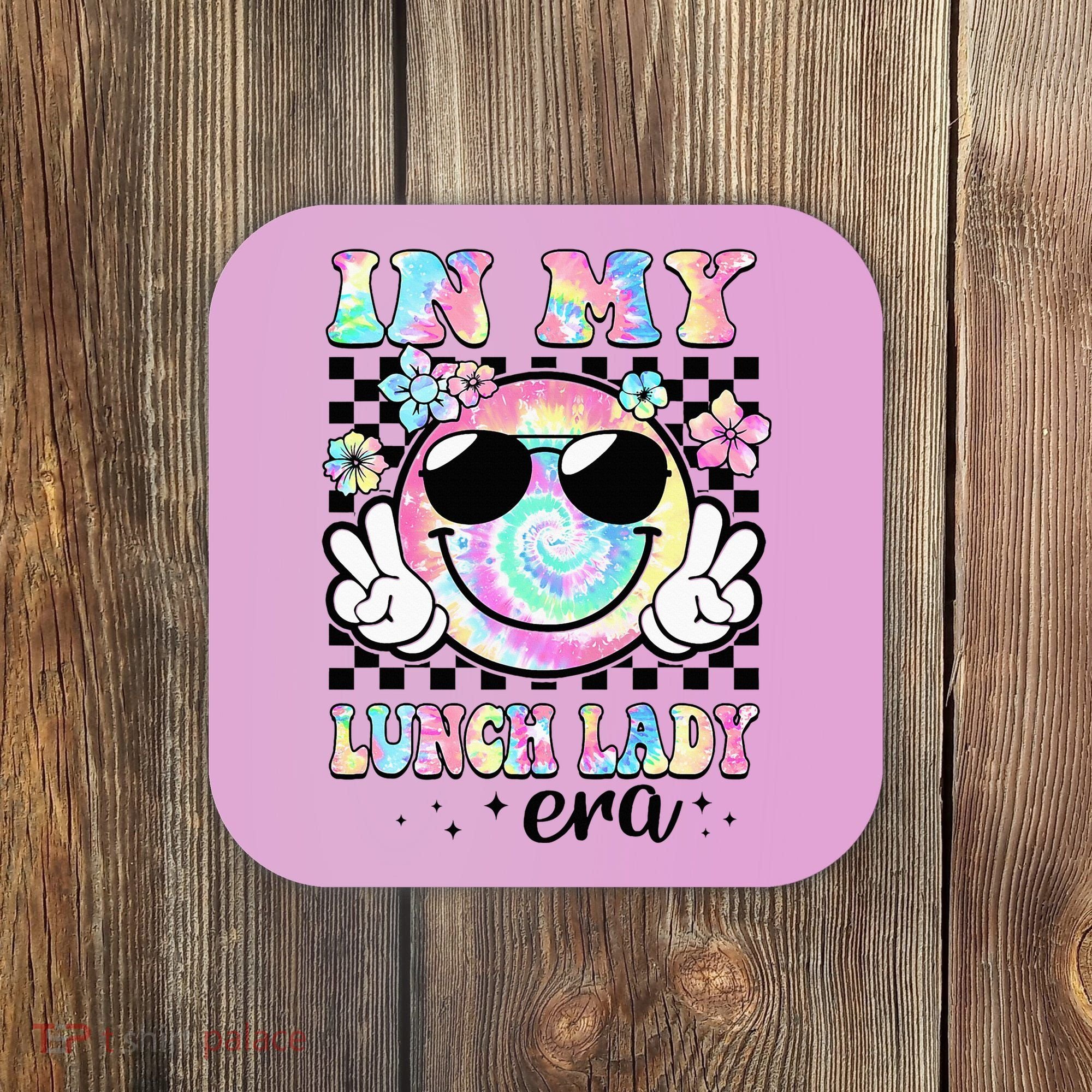 In My Lunch Lady Era Groovy Retro Back To School Funny Coaster