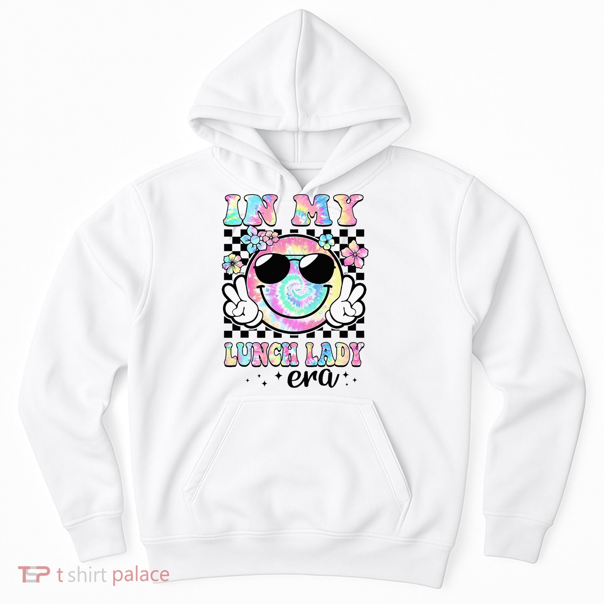 In My Lunch Lady Era Groovy Retro Back To School Funny Hoodie