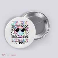 In My Lunch Lady Era Groovy Retro Back To School Funny Button thumb 0