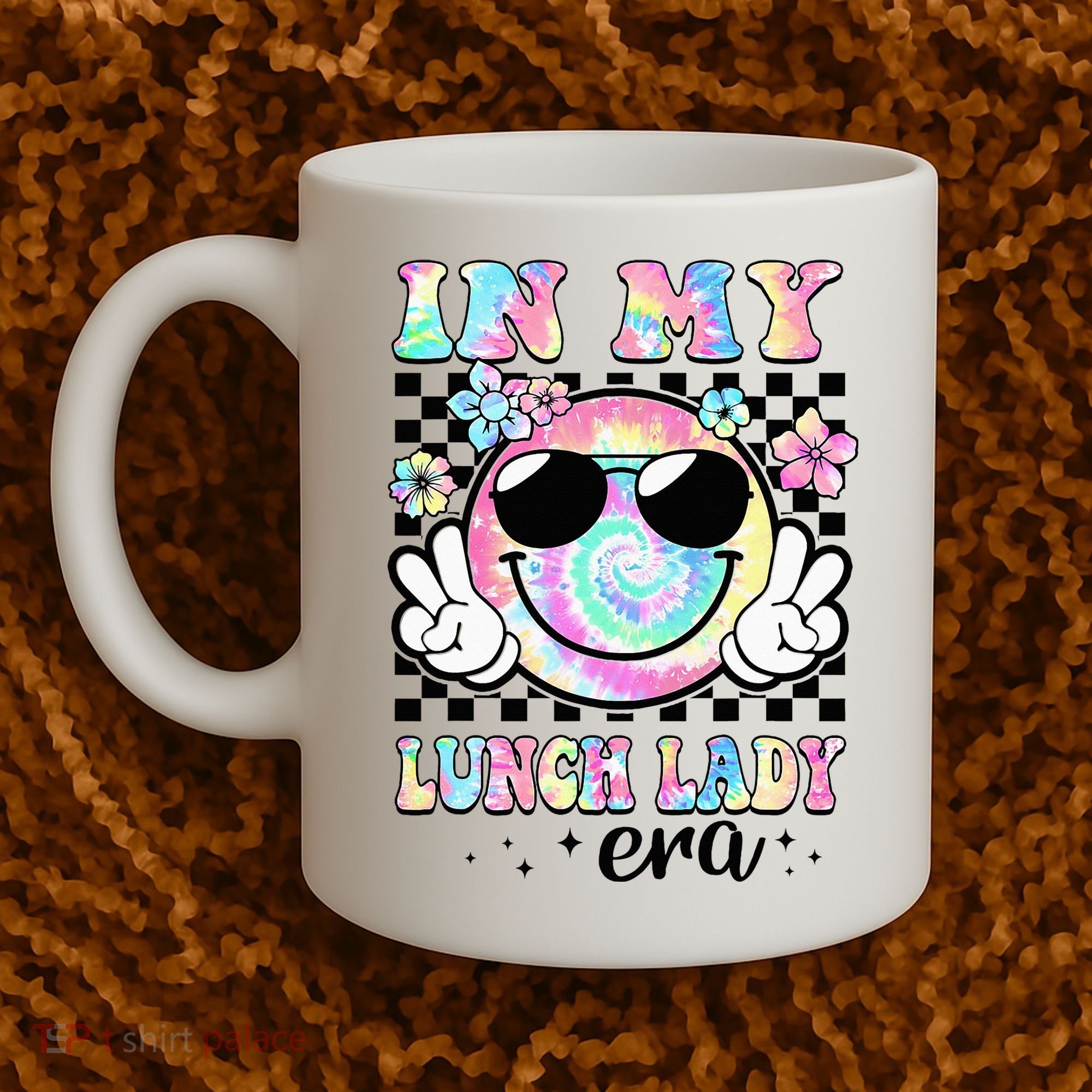 In My Lunch Lady Era Groovy Retro Back To School Funny Coffee Mug