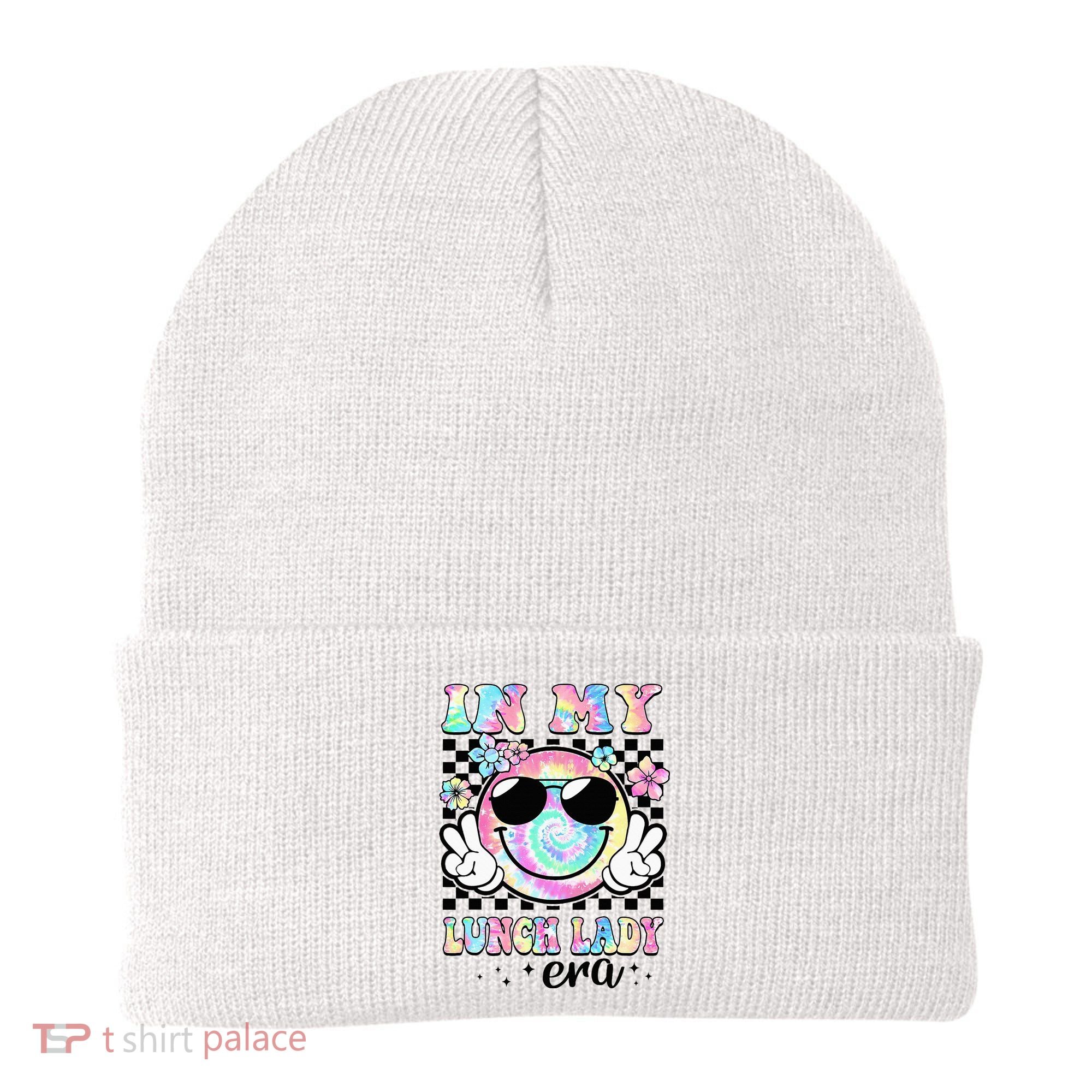 In My Lunch Lady Era Groovy Retro Back To School Funny Beanie