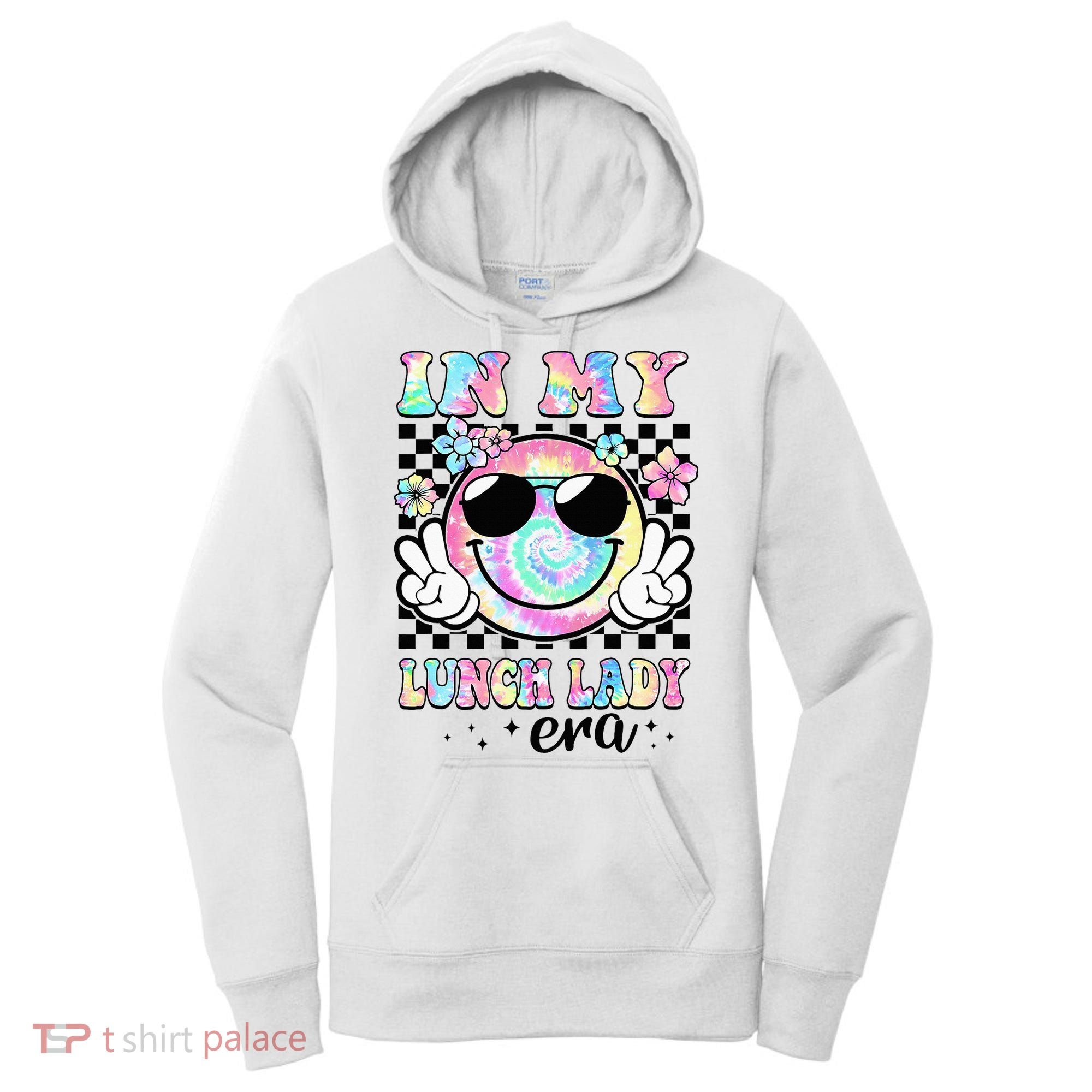 In My Lunch Lady Era Groovy Retro Back To School Funny Women's Hoodie