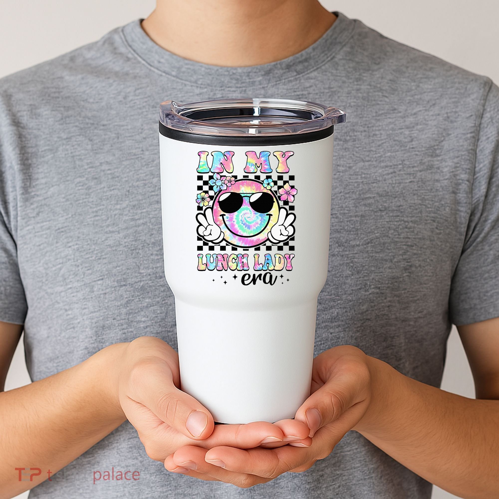 In My Lunch Lady Era Groovy Retro Back To School Funny Tumbler