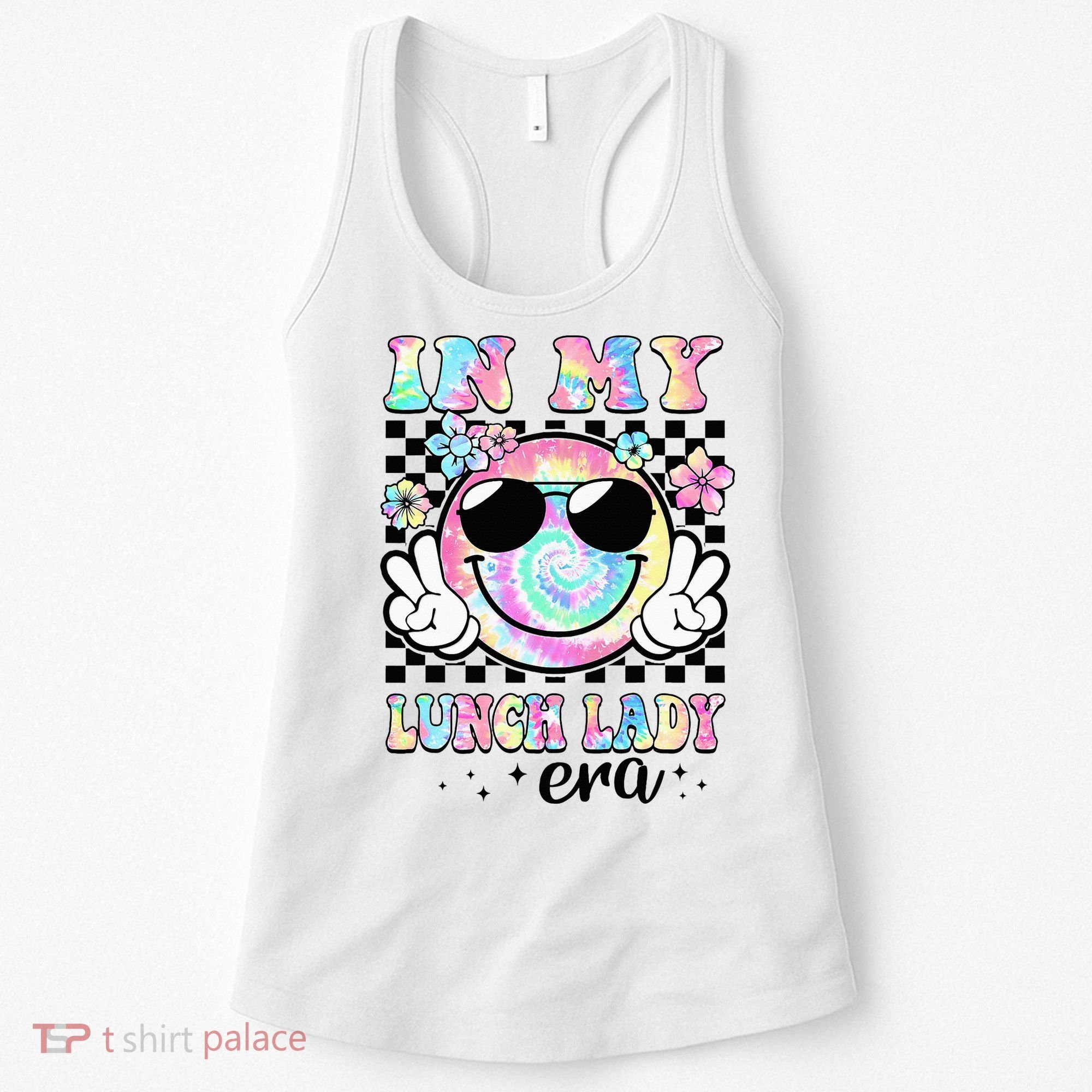 In My Lunch Lady Era Groovy Retro Back To School Funny Women's Tank Top