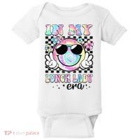 In My Lunch Lady Era Groovy Retro Back To School Funny Baby Bodysuit thumb 0