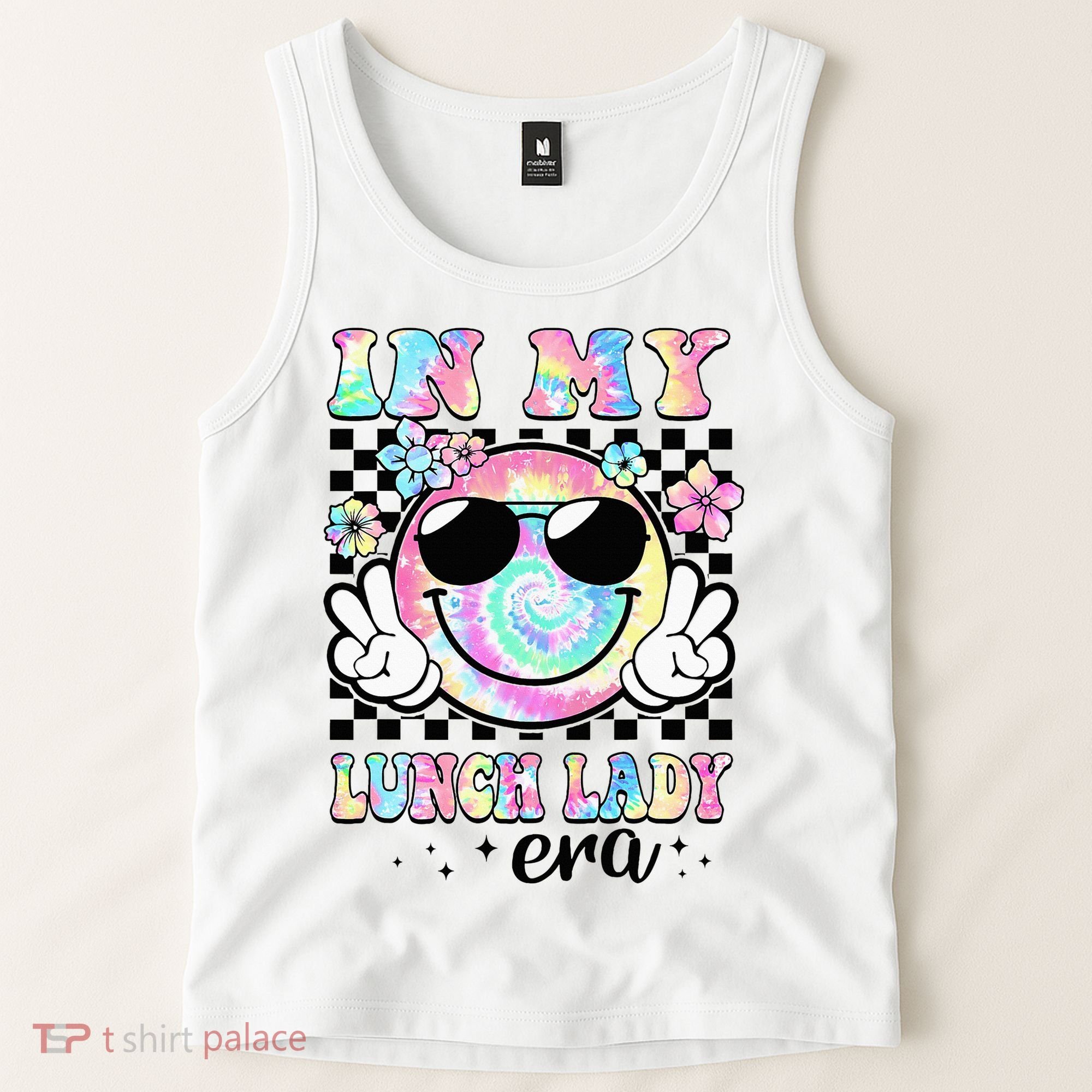 In My Lunch Lady Era Groovy Retro Back To School Funny Tank Top
