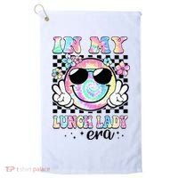 In My Lunch Lady Era Groovy Retro Back To School Funny Golf Towel thumb 0
