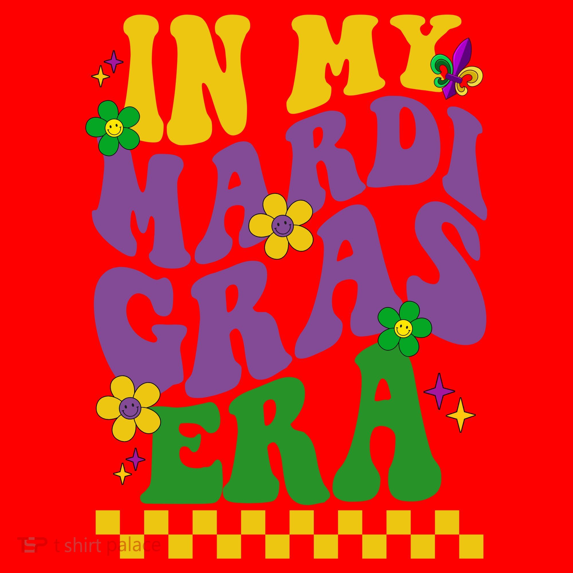 In My Mardi Gras Era Festive Party Santa Hat