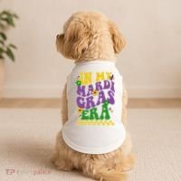 In My Mardi Gras Era Festive Party Doggie Tank thumb 2