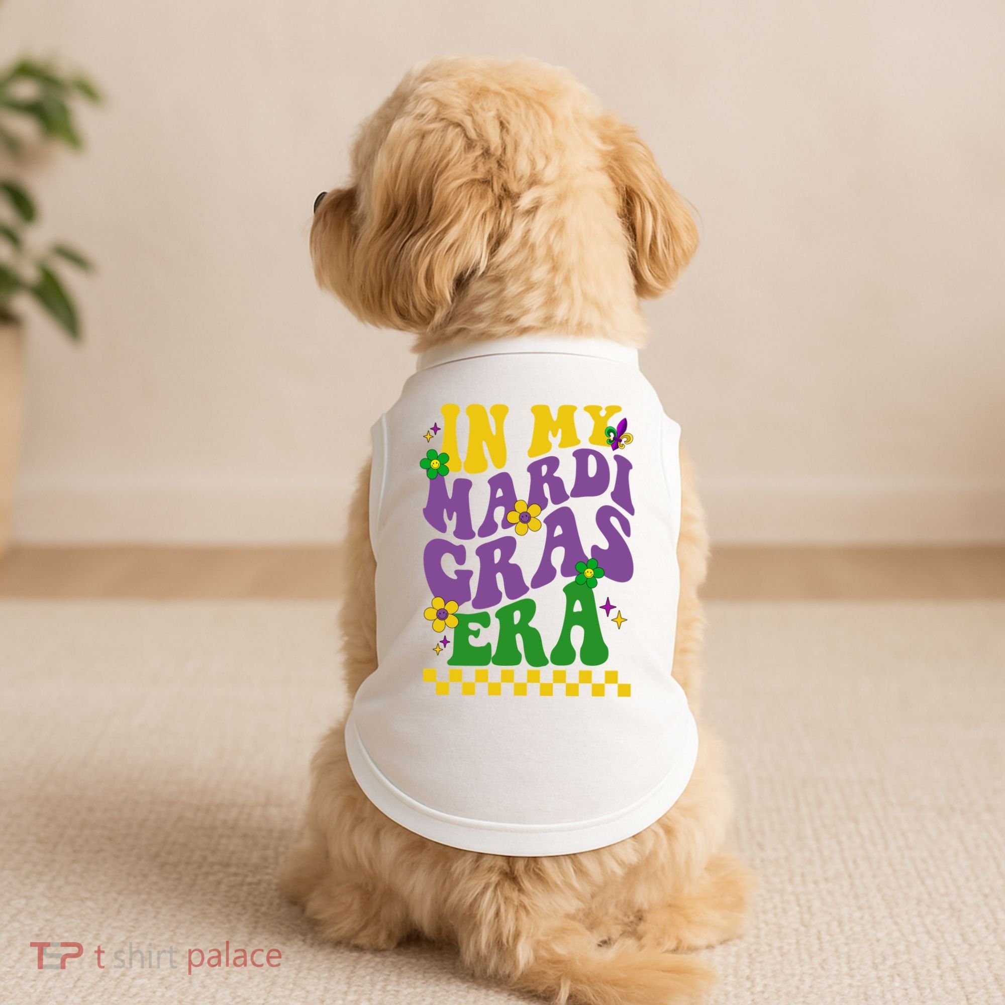 In My Mardi Gras Era Festive Party Doggie Tank