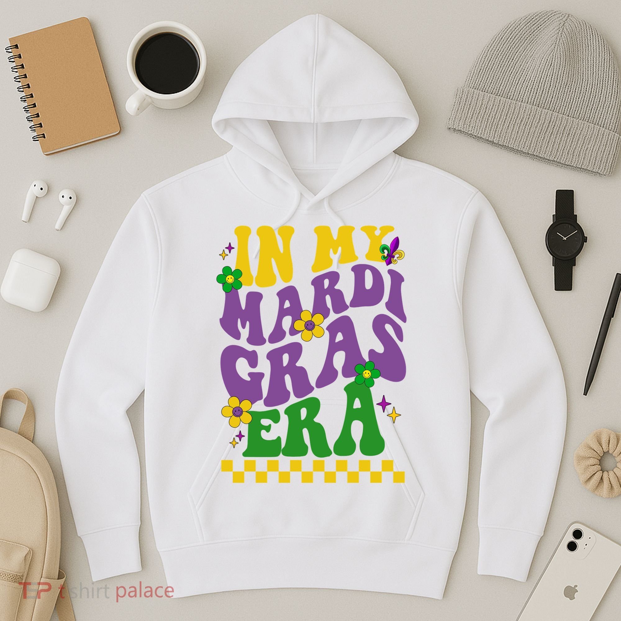 In My Mardi Gras Era Festive Party Hoodie