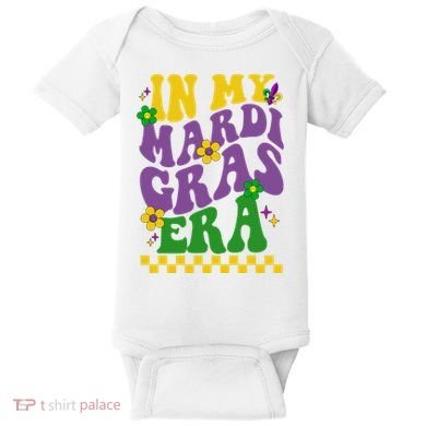 In My Mardi Gras Era Festive Party Baby Bodysuit