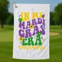 In My Mardi Gras Era Festive Party Golf Towel thumb 1