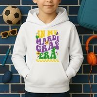 In My Mardi Gras Era Festive Party Kids Hoodie thumb 2