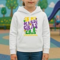 In My Mardi Gras Era Festive Party Kids Hoodie thumb 3