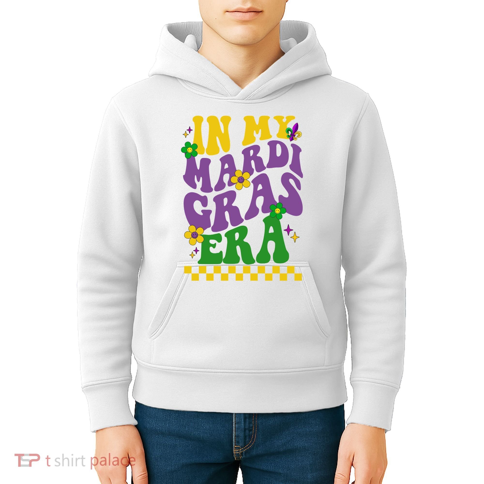 In My Mardi Gras Era Festive Party Kids Hoodie