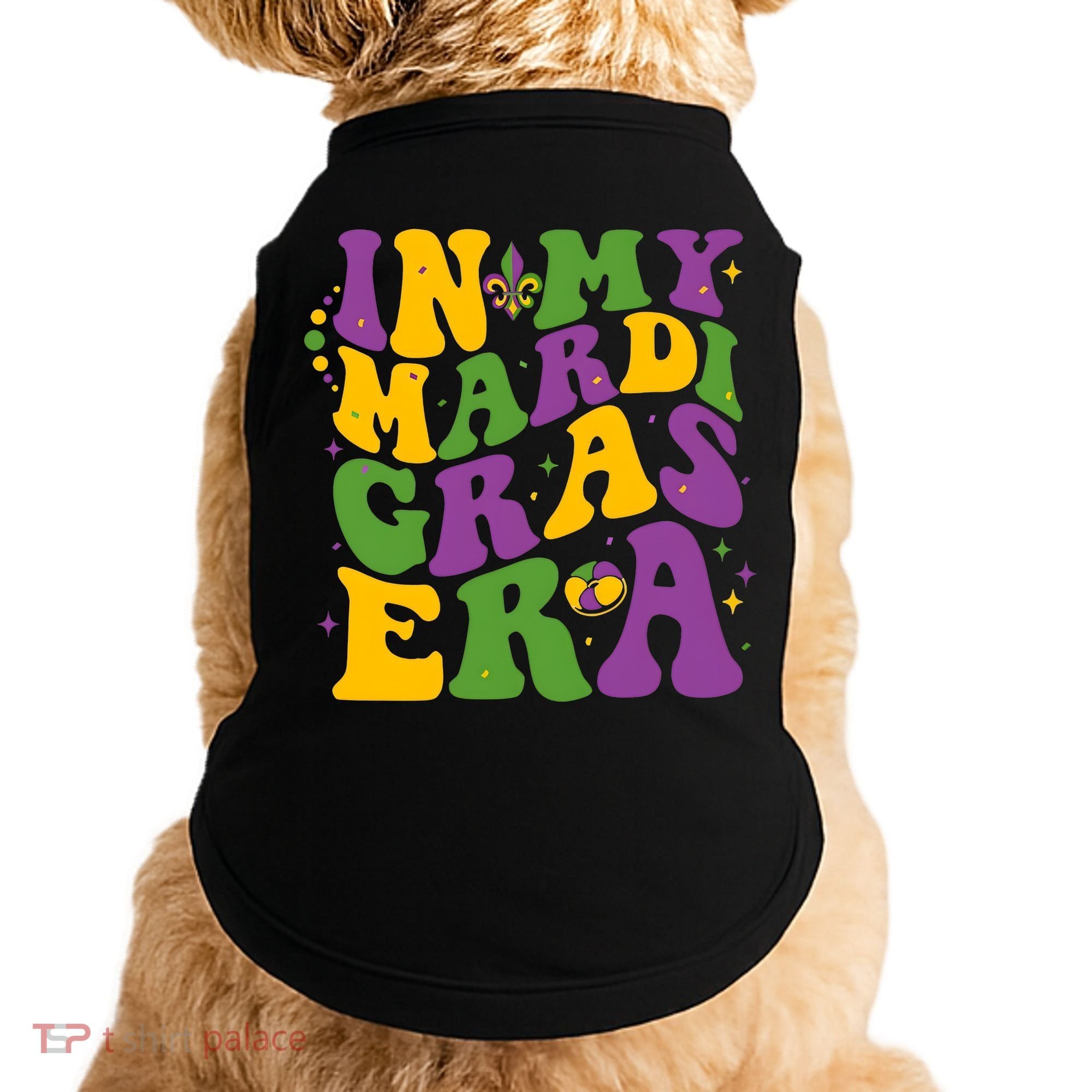 In My Mardi Gras Era Funny Holiday Doggie Tank