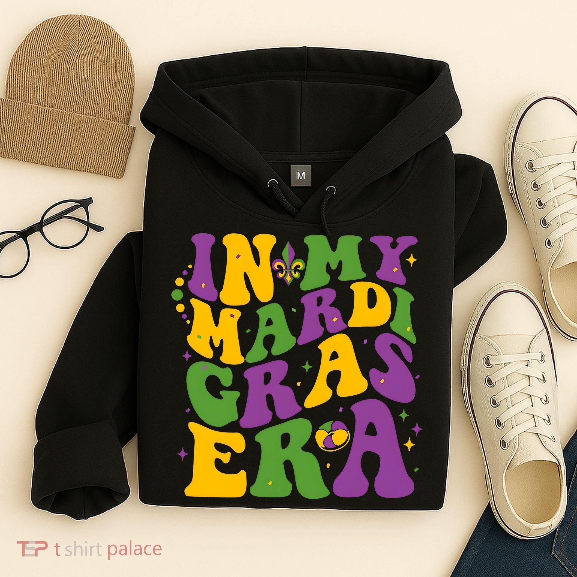 In My Mardi Gras Era Funny Holiday Hoodie