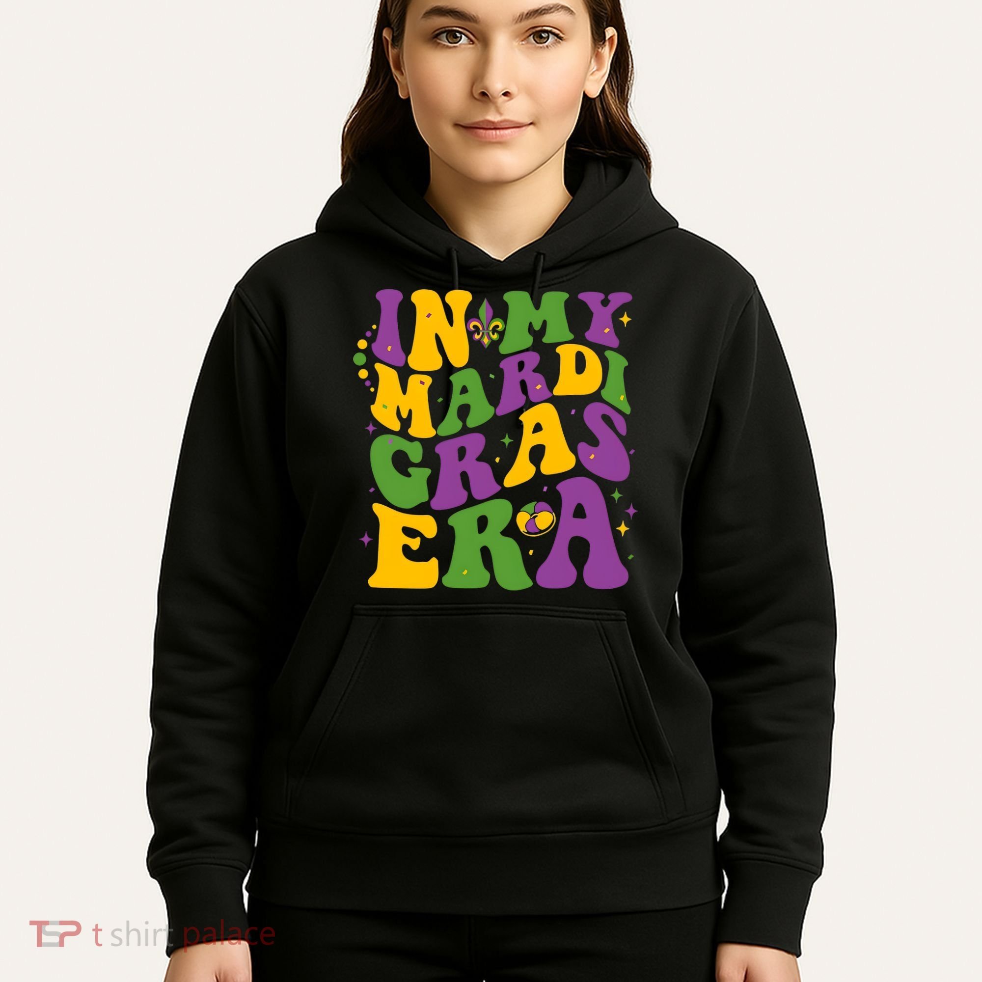 In My Mardi Gras Era Funny Holiday Hoodie
