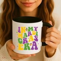 In My Mardi Gras Era Funny Holiday Coffee Mug thumb 3