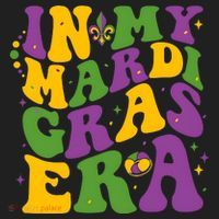 In My Mardi Gras Era Funny Holiday Beanie thumb 2