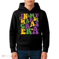 In My Mardi Gras Era Funny Holiday Kids Hoodie thumb 4