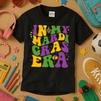 In My Mardi Gras Era Funny Holiday Kids T-Shirt thumb 3