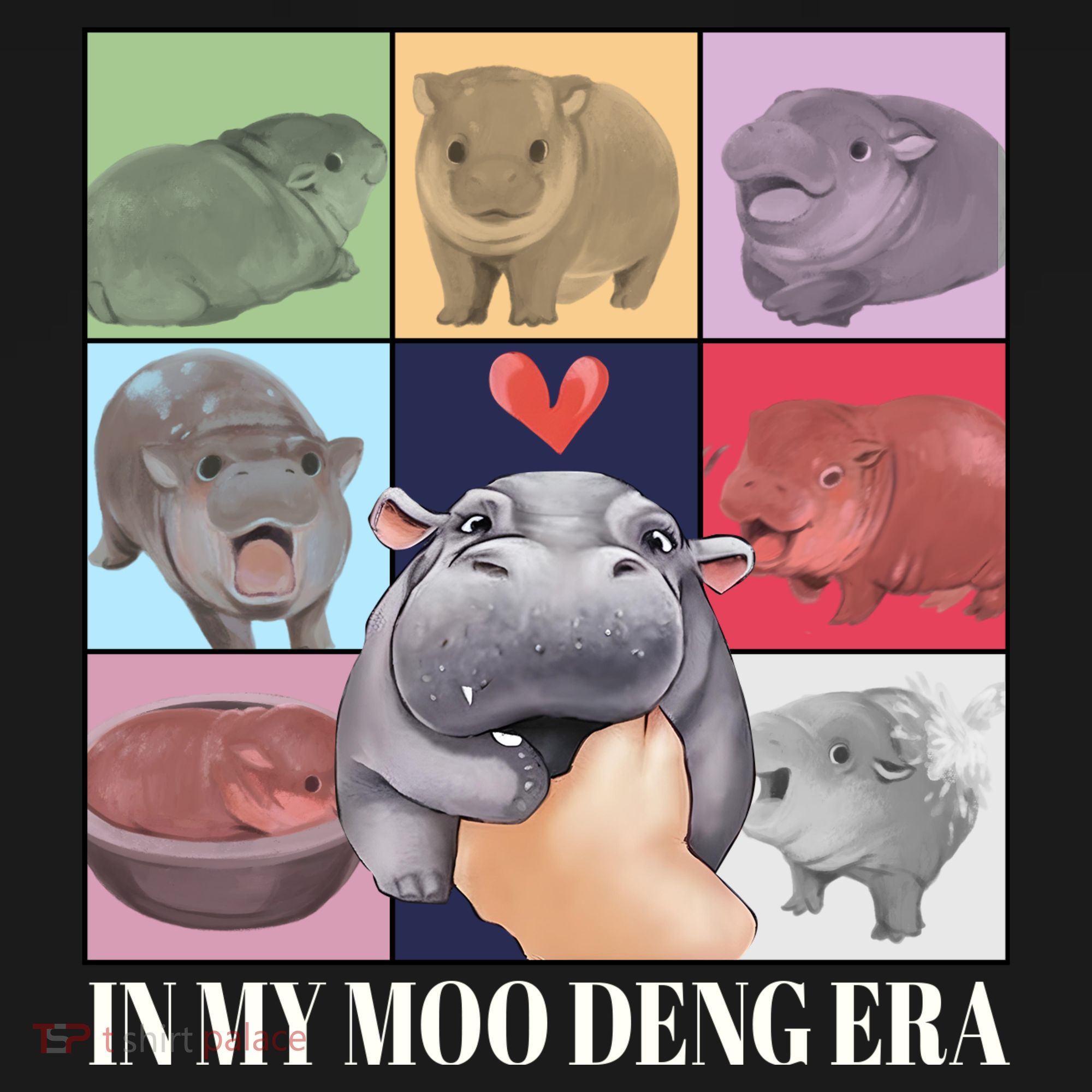 In My Moo Deng Era Funny Hippo Meme Ornament
