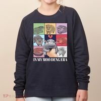 In My Moo Deng Era Funny Hippo Meme Women's Sweatshirt thumb 0