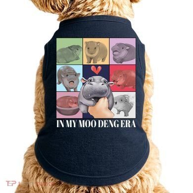 In My Moo Deng Era Funny Hippo Meme Doggie Tank