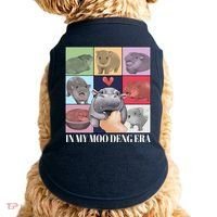 In My Moo Deng Era Funny Hippo Meme Doggie Tank thumb 0