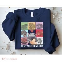 In My Moo Deng Era Funny Hippo Meme Sweatshirt thumb 2