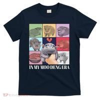 In My Moo Deng Era Funny Hippo Meme T-Shirt thumb 0