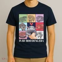 In My Moo Deng Era Funny Hippo Meme T-Shirt thumb 3