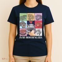 In My Moo Deng Era Funny Hippo Meme T-Shirt thumb 4