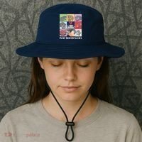 In My Moo Deng Era Funny Hippo Meme Bucket Hat thumb 3