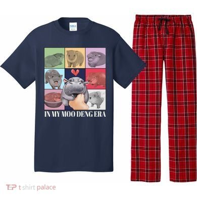 In My Moo Deng Era Funny Hippo Meme Pajama Set
