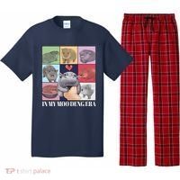In My Moo Deng Era Funny Hippo Meme Pajama Set thumb 0
