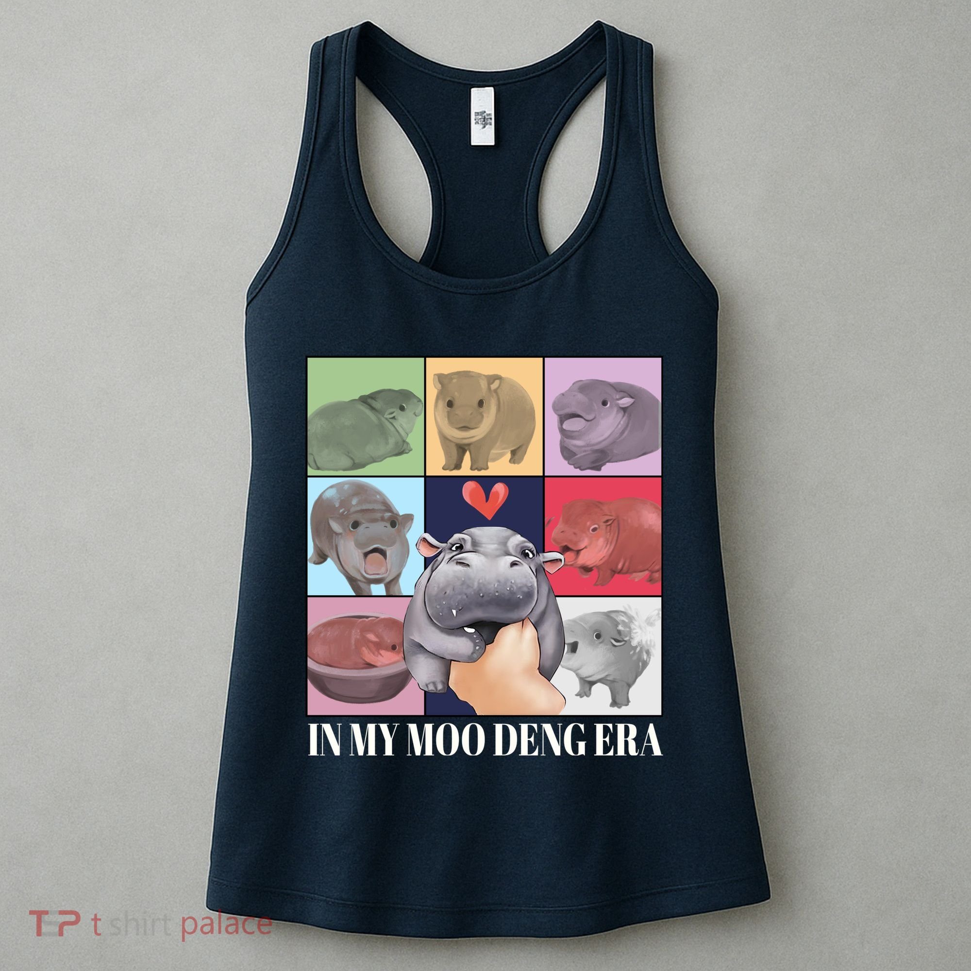 In My Moo Deng Era Funny Hippo Meme Women's Tank Top