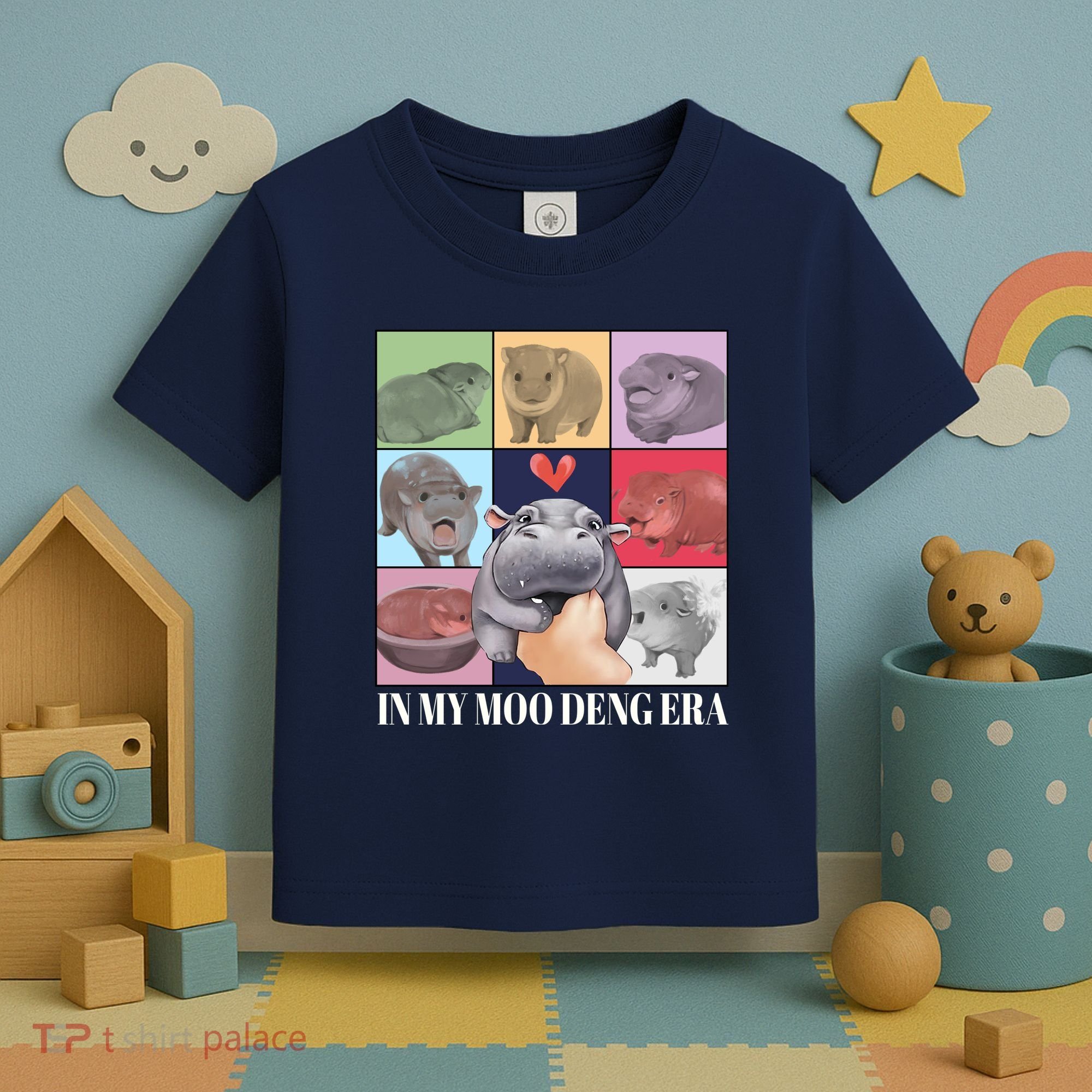 In My Moo Deng Era Funny Hippo Meme Toddler T-Shirt