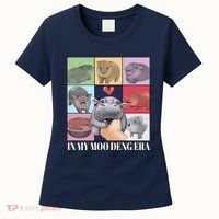 In My Moo Deng Era Funny Hippo Meme Women's T-Shirt thumb 0