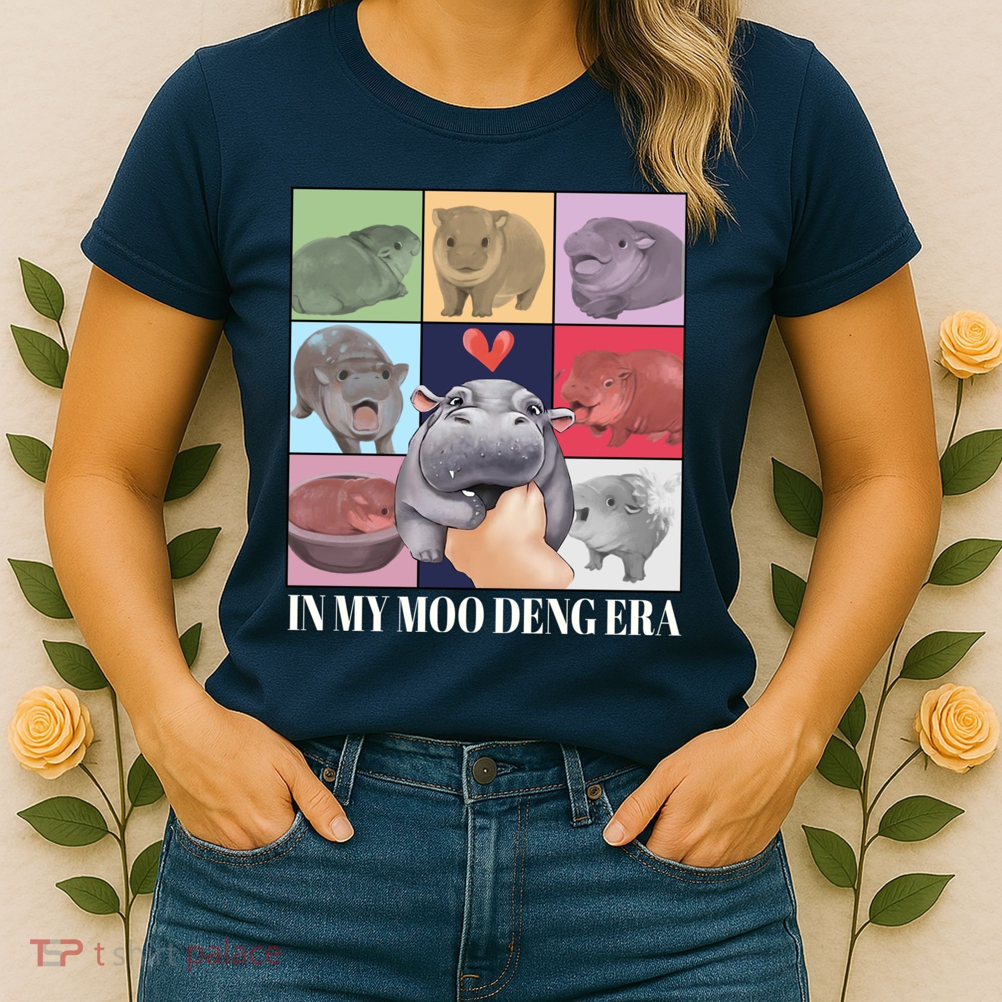 In My Moo Deng Era Funny Hippo Meme Women's T-Shirt